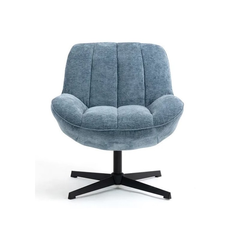 Ena Fabric Armchair Blue Swivel VeryForma
