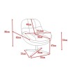 Molo Swivel Chair grey fabric VeryForma