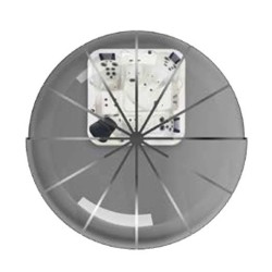 Sfero Abrilios Pensilina Rotonda Scorrevole 3,90m Trasparente