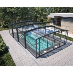 Isma Pool Enclosure High Telescopic Abrilios for Pool 600x400