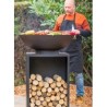 Onyx 80 Brazier with Raised Grill and RedFire Cover