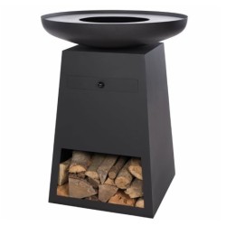 Braciere classico Orion nero e coperchio RedFire