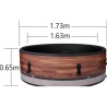 Duet 6-Sitzer, halbstarrer Spa, 173 cm und Wifi MSpa