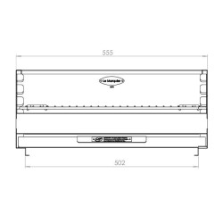 Le Marquier Original Stainless Steel Built-In Barbecue 52x35