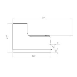 Le Marquier Barbecue da incasso originale in acciaio inox 52x35