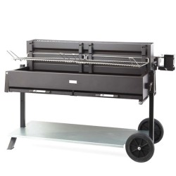 Le Marquier Méchoui Barbecue su carrello e girarrosto