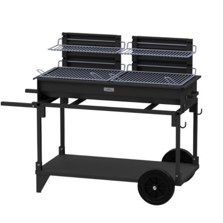Le Marquier XL Double Burner Barbecue with Trolley