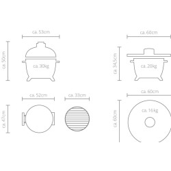 Kamado Monolith ICON 2.0 Grill with Stand