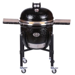 Kamado Monolith Classic Pack Pro 2.0 Grill con coperchio del carrello e pietra per pizza