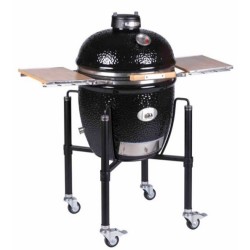 Kamado Monolith Classic Pack Pro 2.0 Grill con coperchio del carrello e pietra per pizza
