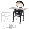 Parrilla Kamado Monolith Classic Pro 2.0 con carrito