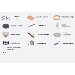 Parrilla Kamado Monolith Classic Pro 2.0 con carrito