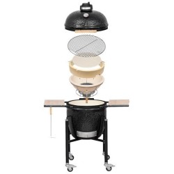 Kamado Monolith Basic Black Grill with Cart
