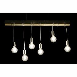 Lámpara de Techo DKD Home Decor Negro Metal Madera Blanco 220 V 50 W (100 x 7 x 160 cm) (2 pcs)