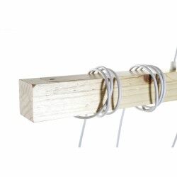 Lámpara de Techo DKD Home Decor Negro Metal Madera Blanco 220 V 50 W (100 x 7 x 160 cm) (2 pcs)