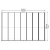 Olympia 3x4.25m white aluminium and Canopia polycarbonate wall-mounted pergola