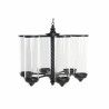 Kerzenschale DKD Home Decor Schwarz Metall Kristall 53 x 53 x 52 cm