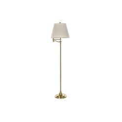 Lámpara de Pie DKD Home Decor Beige Dorado Metal Poliéster (41 x 41 x 160 cm)