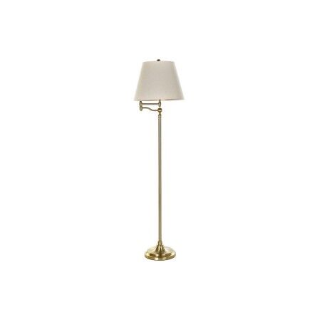 Lámpara de Pie DKD Home Decor Beige Dorado Metal Poliéster (41 x 41 x 160 cm)