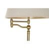 Lámpara de Pie DKD Home Decor Beige Dorado Metal Poliéster (41 x 41 x 160 cm)