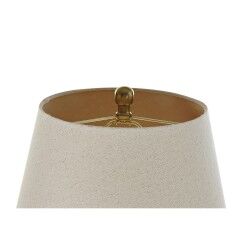Lámpara de Pie DKD Home Decor Beige Dorado Metal Poliéster (41 x 41 x 160 cm)