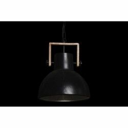 Lámpara de Techo DKD Home Decor Marrón Negro Metal Madera de mango 50 W 40 x 40 x 49 cm