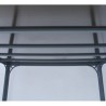 Pergola Milano 3x3m gray aluminum and polycarbonate Canopia