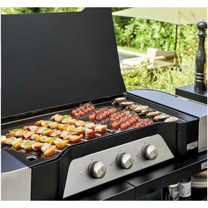 Plancha gaz Exclusive 375 XL DUO 78 x P 49 cm Le Marquier