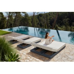 Móveis de jardim Vondon lounge Pixel módulo sofá Vondom tecido Silvertex taupe