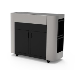 Plancha gaz sur chariot Le Marquier Exclusive 375 XL DUO