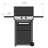 Plancha Gaz sur Chariot Original DUO 260 Le Marquier