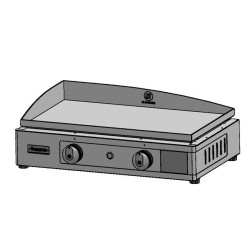 Plancha gaz Inox 260 Le Marquier