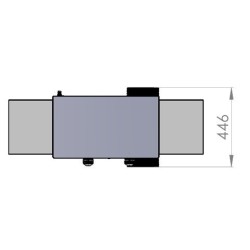 Plancha Inox Gaz avec Chariot et couvercle Inox Le Marquier