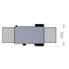 Plancha Inox Gaz avec Chariot et couvercle Inox Le Marquier