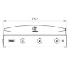 Plancha Pure 375 noire à gaz Le Marquier