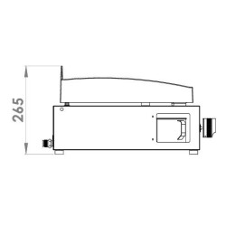 Plancha Pure 375 noire à gaz Le Marquier