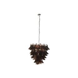 Ceiling Light Home ESPRIT Brown Silver Crystal Steel 25 W 80 x 80 x 80 cm