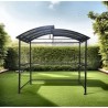 Dallas Grill Shelter, 2,6x 1.50m aus anthrazitgrauem Aluminium
