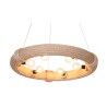 Suspension DKD Home Decor Marron Corde (51 x 51 x 10 cm) (47 X 47 X 10 CM)