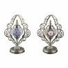 Lámpara de mesa DKD Home Decor Cristal Mosaico Metal Multicolor Árabe (20 x 15 x 42 cm) (2 Unidades)