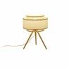 Lámpara de mesa DKD Home Decor Marrón Poliéster Blanco Bambú (36 x 36 x 48 cm)