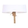Lámpara de Pie Home ESPRIT Blanco Marrón Cuerda 50 W 220 V 40 x 40 x 151 cm