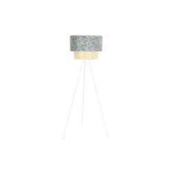 Luminária de chão DKD Home Decor Metal Poliéster Branco Verde 220 V 50 W (40 x 40 x 129 cm)