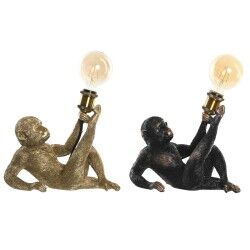 Tischlampe DKD Home Decor 31,5 x 18 x 27 cm Gold Metall Kupfer Harz 220 V 50 W (2 Stück)