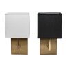 Aplique de Pared DKD Home Decor Blanco Negro Dorado 50 W 220 V 15 x 19 x 27 cm 15 x 19 x 30 cm (2 Unidades)