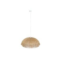 Candeeiro de teto DKD Home Decor Marrom claro Juta Ferro 50 W 80 x 80 x 33 cm