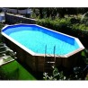 Piscine Bois Ubbink Caraibes  820x470 H130 Liner bleu
