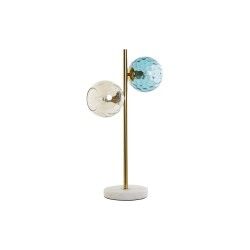 Lâmpada de mesa DKD Home Decor Multicolor Dourado Cristal Melamina 40 W 220 V 32 x 32 x 58 cm