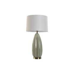 Lámpara de mesa Home ESPRIT Blanco Verde Gres 50 W 220 V 40 x 40 x 78 cm