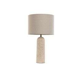 Lâmpada de mesa Home ESPRIT Bege Linho Mármore 35 x 35 x 66 cm